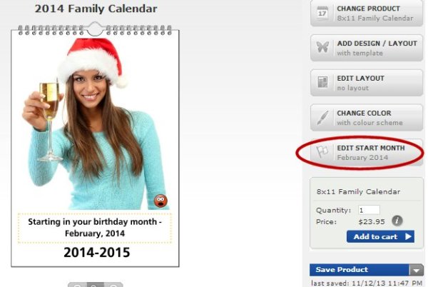 Change Starting Month